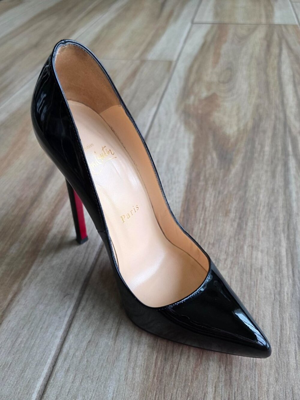 Christian Louboutin So-Kate 120 Black Patent Leather Pumps Eur. 36.5